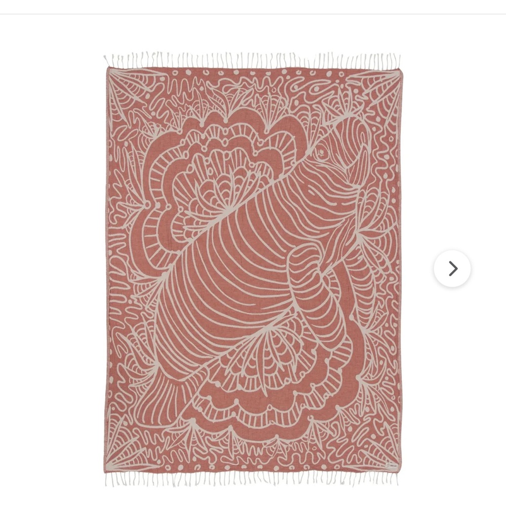 Terracotta Manatee Large Beach Towel 100% Turkish Cotton